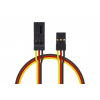Hitec 4604 S prodlužovací kabel 300mm JR plochý silný, zlacené kontakty (PVC)