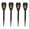 Solárne svietidlá - 4x LED SOLÁRNA ZÁHRADNÁ SVIETIDLO FLAME (Solárne svietidlá - 4x LED SOLÁRNA ZÁHRADNÁ SVIETIDLO FLAME)