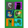 Jerry Fabrics Fleecová deka Minecraft portréty