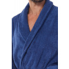 Pánsky dlhý župan L&L 2450 4XL - Navy / 4XL-188/136/128