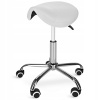 Sedlová taburetka 4FIZJO otočná nastaviteľná biela 150 kg 46,5-61,5 cm