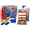 LEAN TOYS Veľká garáž + autíčka a vrtuľník
