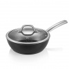 TESCOMA President 24 cm čierna - hlboká panvica s nepriľnavým povrchom a pokrievkou