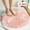Kúpelňová predložka - Pink-2pcs Vogsic Round Bath Mat s PVC mravec (Kúpelňová predložka - Pink-2pcs Vogsic Round Bath Mat s PVC mravec)