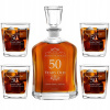 Karafa Murrano karafa na whisky + 4 poháre, sada 0,7 l