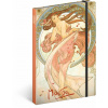 Alfons Mucha Notes Poézia, linajkový 13 x 21 cm