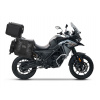 SHAD Kompletná sada sedlových brašní TERRA TR40 adventure a hliníkového kufra SHAD TERRA TR55 PURE BLACK, vrátane montážnej sady VOGE 650 DS/DSX