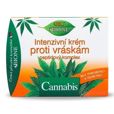 BC Bione Cannabis intenzivný krém proti vráskam s peptidy a ceramidy 51 ml