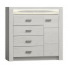 INDIANAPOLIS komoda 17 Farba: Craft biely