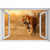 Self -adhézne 3D slepka na okno zviera Animal Tiger 90x60 (Self -adhézne 3D slepka na okno zviera Animal Tiger 90x60)