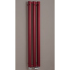 P.M.H. Rosendal Massive kúpeľňový radiátor s vešiačikmi, 292 x 1500 mm, bordó - štruktúrovaná, R70/3RE