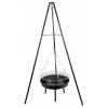 Gril Strend Pro BBQ Bavarian, na drevené uhlie, nastaviteľná gril.výška 320-660/1500 mm