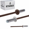 Hliníkové trhacie nity 4 x 12 mm RAL 8017 500 ks Etanco