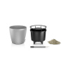 Kvetináč Lechuza Classico LS 21/20 All inclusive set silver