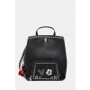 Ruksak Desigual MICKEY ROCK SUMY dámsky, čierna farba, malý, s nášivkou, 25SAKP06 ONE SIZE