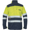 CERVA RIDE FR HV / HI-VIS multinormná bunda - tmavo modrá / žltá S