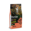 MONGE BWild Cat Adult Grain free bezobilninové kompletné krmivo pre dospelé mačky s lososom a hráškom 1,5 kg