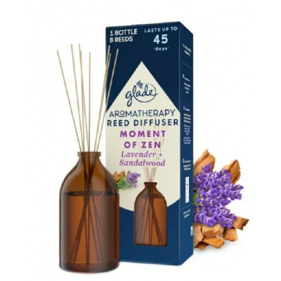 Glade Aromatherapy Reed Diffuser Moment of Zen Lavender + Sandalwood osviežovač vzduchu 80 ml