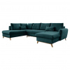 MID.YOU SEDACIA SÚPRAVA, textil, tyrkysová - Online Only obývacie izby - 001454003022