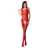Passion BS061 červený sexy bodystocking