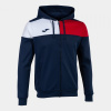 CREW V ZIP-UP HOODIE NAVY RED WHITE 3XS