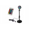LAMPA ZÁPAD SLNKA RGB LED NASTAVITEĽNÁ VÝŠKA 16 FARIEB 4 REŽIMY BLIKANIA