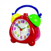 TechnoLine Modell K red dětský budík, analogový, řízený krystalem, tichý chod, pestrobarevný Modell K red