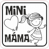 Koženkový štítok - mini MÁMA (CZ) Materiál/farba: Karamel kož.