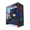 NZXT skříň H7 Flow RGB edition / ATX / 3x 140 mm fan / USB-C / 2x USB / prosklená bočnice / mesh panel / RGB / černá CM-H72FB-R1