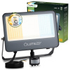 LED reflektor TRINOX 100W 11000lm CCT IP65 sivý so senzorom pohybu a súmraku LUMILED