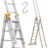 Hliníkový rebrík 3x8 ALOSS PROFI PLUS + ZDARMA (Hliníkový rebrík 3x8 ALOSS PROFI PLUS + ZDARMA)