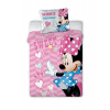 FARO Obliečky do postieľky Minnie ružová Bavlna, 100/135, 40/60 cm