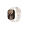 Apple Watch Series 10 GPS + Cellular 42mm Gold Titanium Case with Starlight Sport Band - M/L (MX073QC/A)