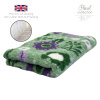 DRYBED Premium Vet Bed Jarné kvety zelený 150 x 100 cm