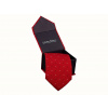Luciano Moretti Microfiber (Microfase), biela, čierna, červená, viacstorivo (Dot kravata v mikrovlákni 10 cm červená)