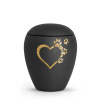 Zvieracia urna Verona Heart - Čierna 2,8l