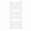 Kúpeľňový radiátor OMEGA R Varianta: Farba - Biela, Odporúčaná vykurovacia tyč - 300 W, Rozmer A - 40 cm, Rozmer C - 3 cm, Typ pripojenia - Stredové 50 mm