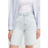 Rifľové krátke nohavice Tommy Hilfiger jednofarebné, vysoký pás, WW0WW44388 modrá 30