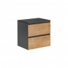 CMD Skrinka do kúpeľne MONAKO GREY OAK 820 B, Sivá diamantová/dub hamilton