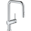 GROHE Minta páková drezová batéria s vyťažiteľnou sprškou s prepínaním, 2jet, výška výtoku 186 mm, chróm, 32322002