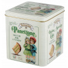 Talianska bábovka Panettone s pistáciovým krémom v ozdobnej plechovke, ideálna na použitie