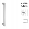MPkovania FT - MADLO kód K02K 25x25 mm ST ks Rozteč madla: 200 mm, Rozmer profilu madla: 25x25 mm, Dĺžka: 225 mm