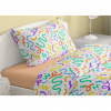 Dreamy Linens Obliečky bavlnené Doodle farby