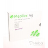 Mepilex Ag 12,5x12,5 cm mäkký silikónový bakteriostatický obväz na rany 1x5 ks