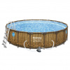 Bestway Bazén Power Steel Wood Swim Vista 5,49 x 1,22 m - 56977