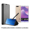 Otváracie Púzdro Luxria Clear View pre Huawei - Čierne pre Huawei: Y7 (2018)