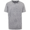 Build Your Brand Herren Tričko Acid Washed Tee BY070 Sivá Šedá Čierna XXL