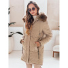 Béžová dámska parka na zimu TY5082, ty5082-XXL XXL