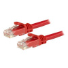 StarTech.com 3m CAT6 Ethernet Cable, 10 Gigabit Snagless RJ45 650MHz 100W PoE Patch Cord, CAT 6 10GbE UTP Network Cable w/Strain Relief, Red, Fluke Tested/Wiring is UL Certified/TIA - Category 6 - 24A