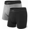 Pánske boxerky SAXX Daytripper BB Fly 2PK black/grey heather S